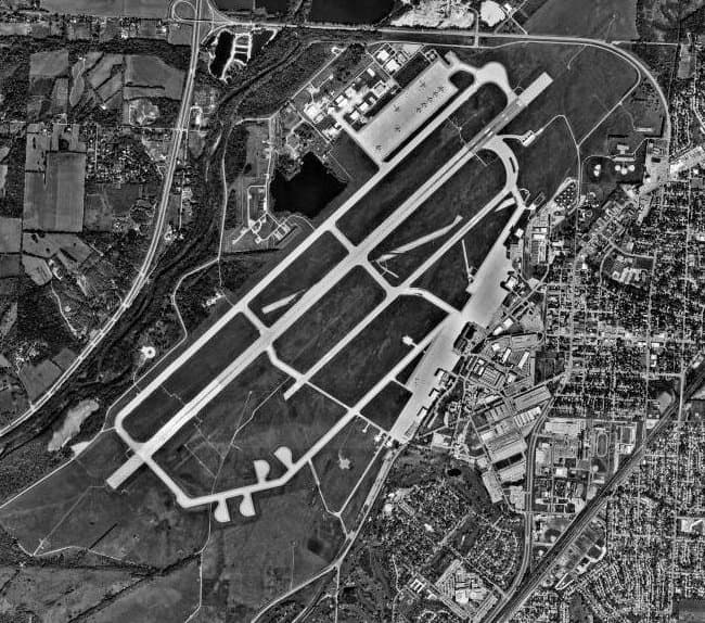 Aerial view of Wright-Patterson Air Force Base